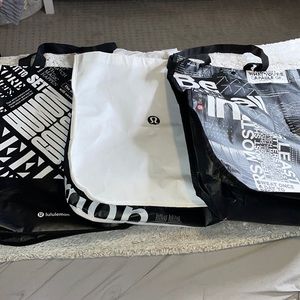 3 large lululemon bags